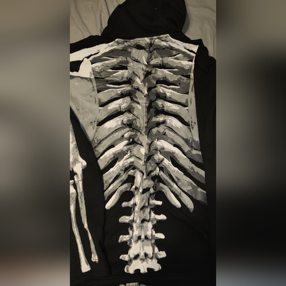 Skeleton Zip up hoodie - Picture 2 of 2